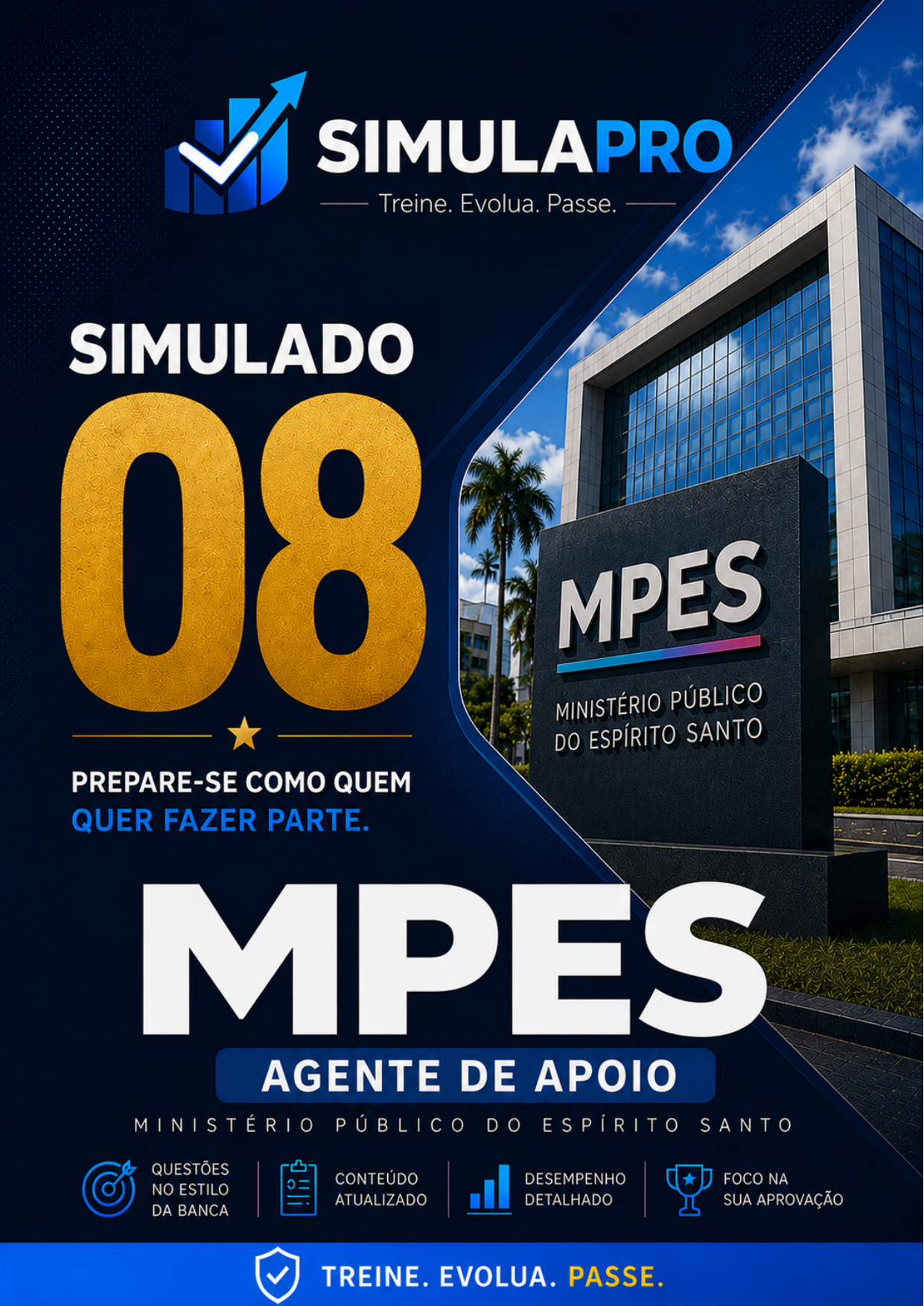 Capa de Simulado MPES 08